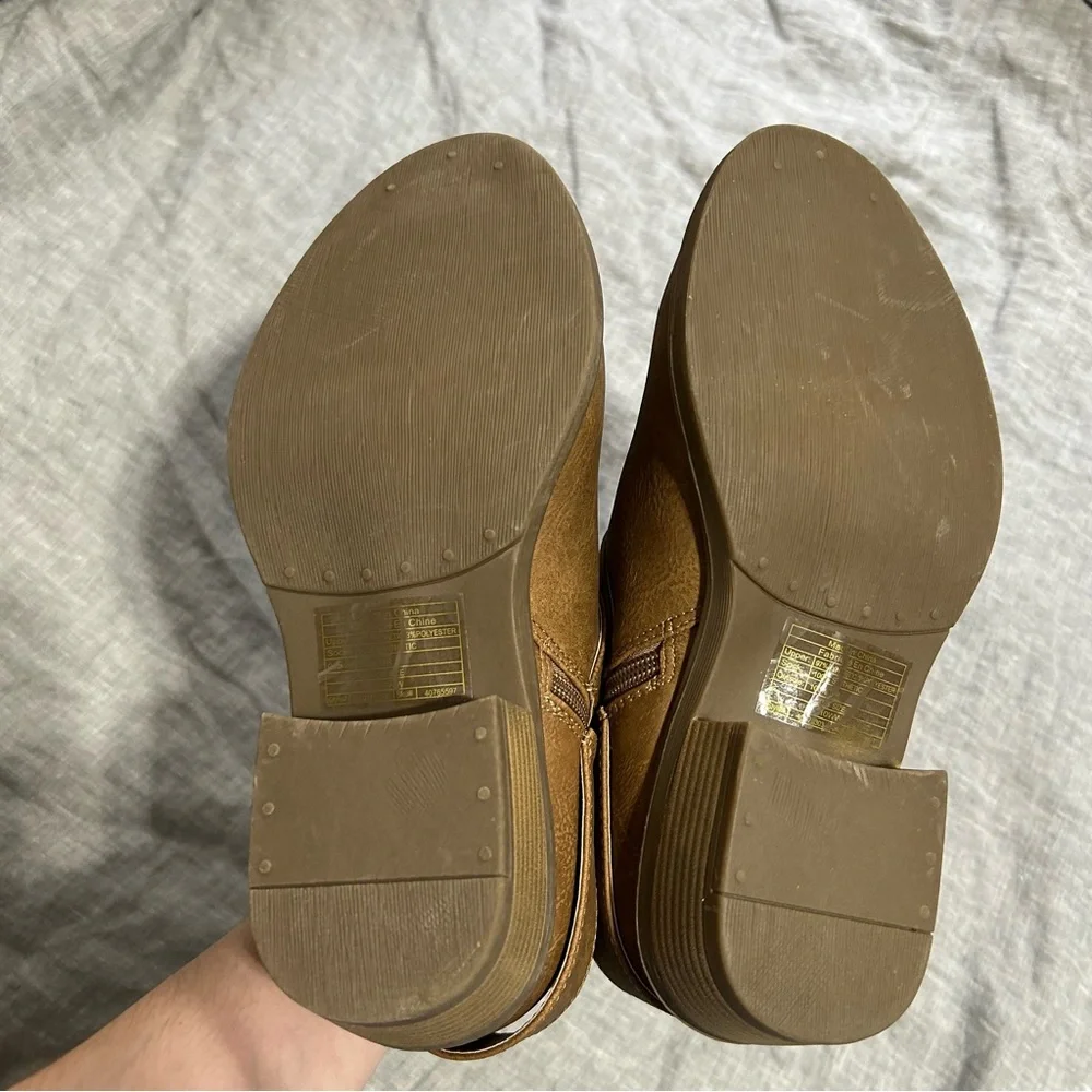 Torrid Buckle Ankle Booties Brown 10WW Casual Fall